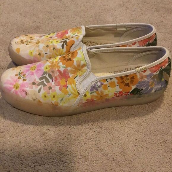 Keds x Rifle Paper co. Double Decker Marguerite Floral Slip On Canvas - Picture 4 of 6